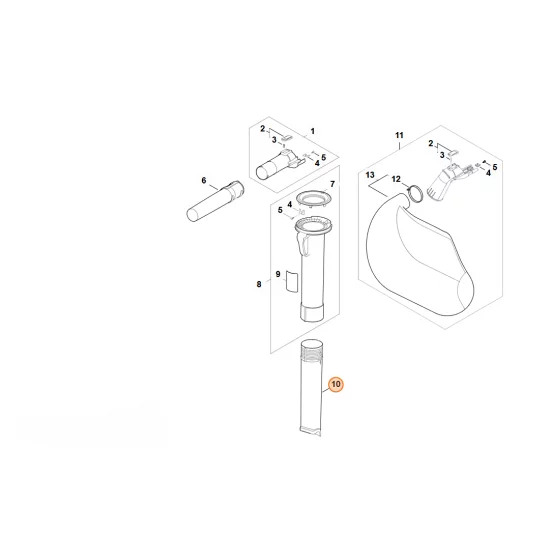 STIHL   Rura ssąca SA02 708 3501